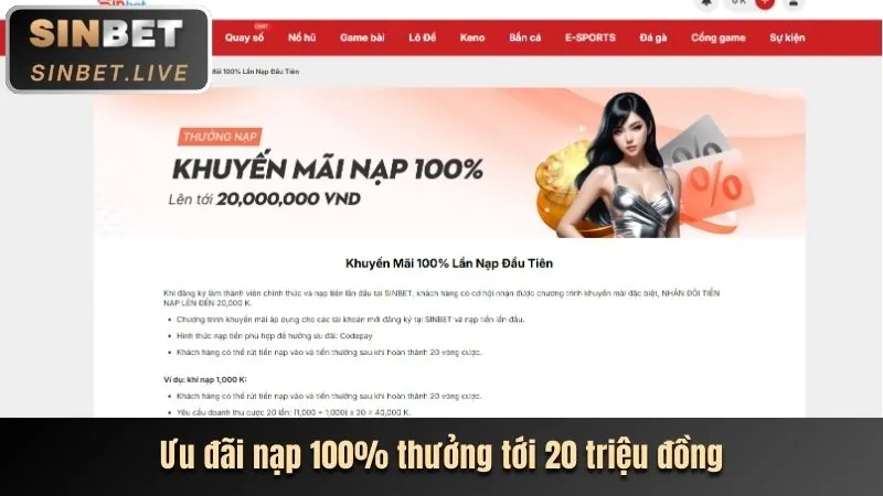 Ưu đãi nạp lần đầu 69vn15